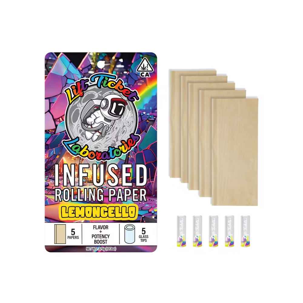 Lemoncello Live Resin Infused Rolling Paper 5 Pack