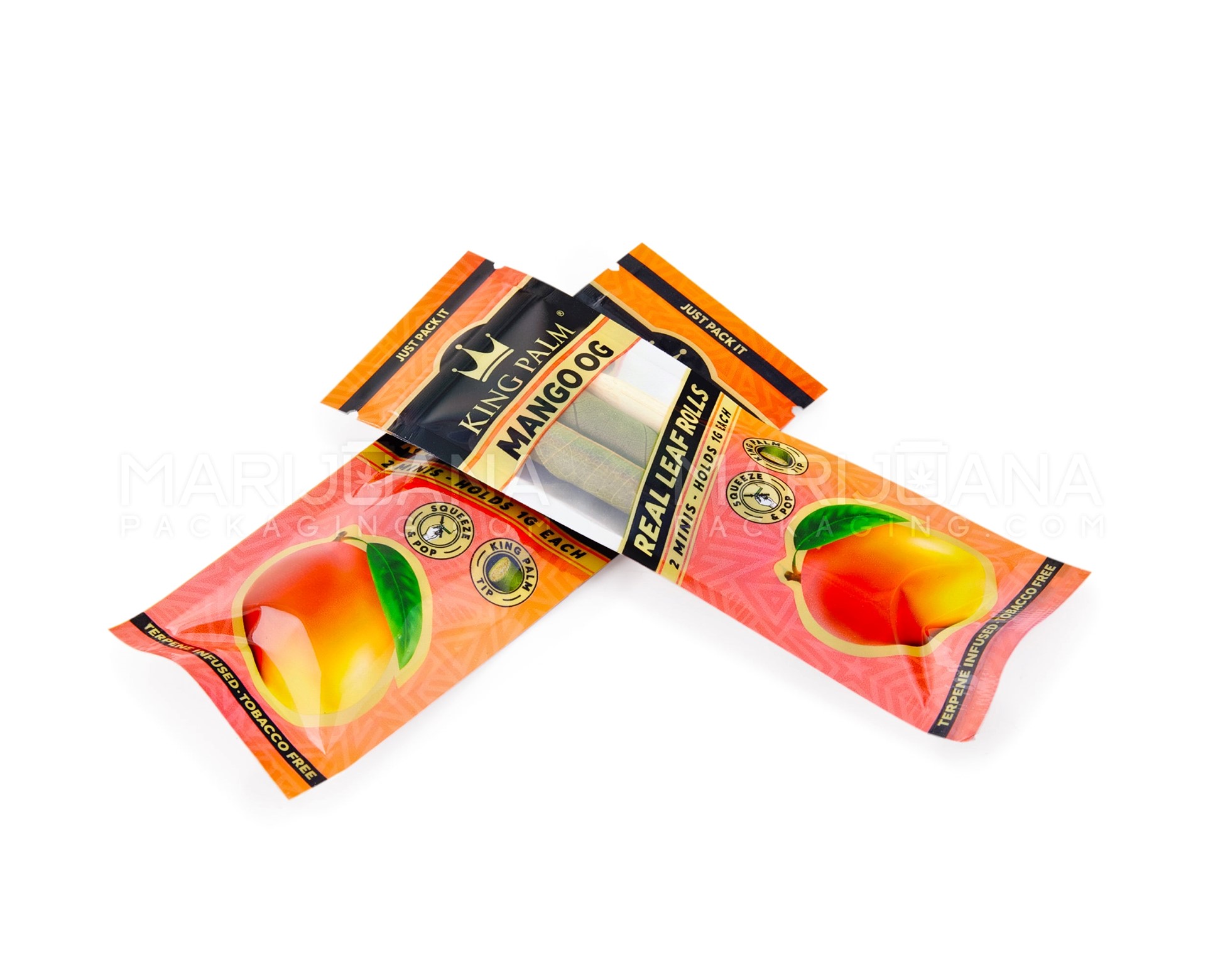 Mini Green Natural Leaf Blunt Wraps - Mango Og