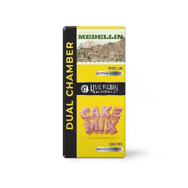 Lemonade 2 X 0.5g Live Resin Dual Chamber - Medellin/cake Mix
